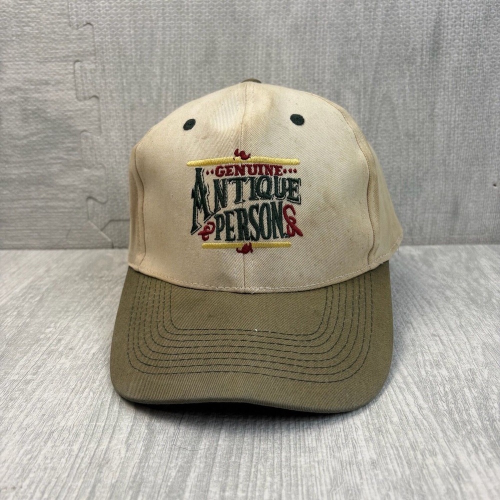 Vintage Genuine Antique Person Hat Cap Snap Back Canvas Been There Cant Remember